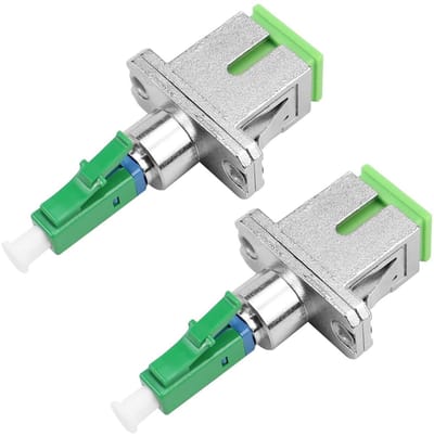 Dailygoody - Fiber Optic Adapter - SC/APC naar LC/APC - Hoge Kwaliteit - Duurzaam - Optische Verbinding - Perfect voor Netwerken - 2 Stuks