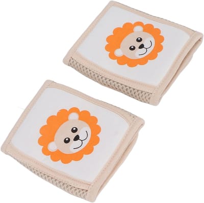 Baby Kniebeschermers - Peuter Kruipbeschermers - Baby Beschermen - Ademend Mesh Design - 29 x 12 cm - Grijs