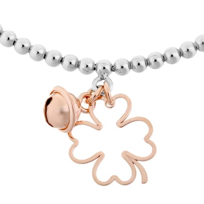 Orphelia Dames 925 Sterling Zilveren Armband - Zilver/Roze ZA-7110