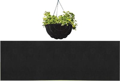 Hoes voor plantenbakken - Rol vliesstof - Plantenverzorging - Ademend viltmateriaal - 20 x 200 cm - Zwart