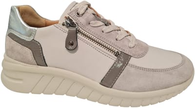 Hartjes Wave Sneakers - Leer - Dames - Grijs - Maat 38