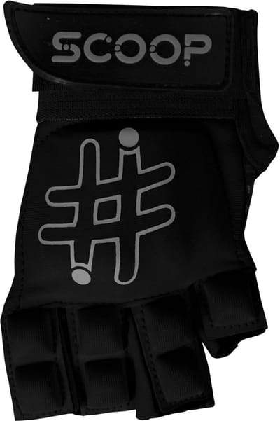 Scoop Hockeyhandschoenen Model 2 - Met Extra Grip & Bescherming - Zwart - Maat XXXS