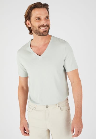 Damart - T-shirt tricot jersey Climatyl - Heren - Grijs - (86-93) S