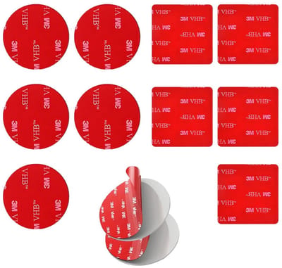 Dailygoods - 3M dubbelzijdig plakband - montagetape - Waterdicht en hittebestendig - Vierkant en rond - Sterk plakband voor dashcams - Geschikt voor...