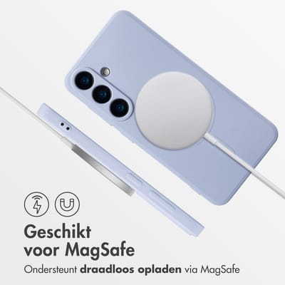 imoshion Hoesje - Geschikt voor Samsung Galaxy S25 - Color Backcover met Magnetische Ring - Lila