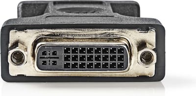 Nedis VGA-Adapter - VGA Male - DVI-I 24+5-Pins Female - Vernikkeld - Recht - ABS / Metaal - Zwart - Blister