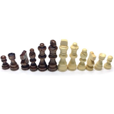 32 stuks Internationale Schaakstukken Houten Schaakspel Vervanging beige