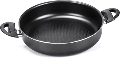 Grote aluminium pan met 2 handgrepen - 28 cm, geschikt voor alle kookplaten inclusief inductie