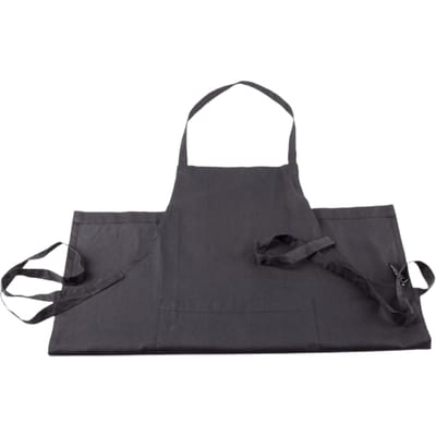 Masterpro Keukenschort Unisex – Voorzien Van Comfortabele Dekking En Verstelbare Pasvorm En Onderhoudsvriendelijk Slijtvast Textiel – Voor Koken En Grillen – Zwart Katoen En Polyester – Maat Een