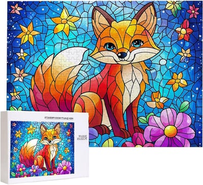Legpuzzel Volwassenen - Familie Puzzel - Ontspanning Thuis - Natuurlijk Hout Materiaal - 1500 Stukjes - Vossenkleur