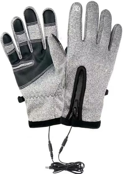USB Verwarmde Handschoenen met Touchscreen – Winterhandschoenen Maat XL voor Heren & Dames – Antislip, Waterafstotend – Voor Fietsen, Wandelen, Skiën & Hardlopen-grijs