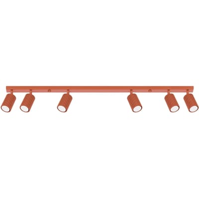 Sollux Lighting Plafondlamp Karbon - GU10 - rode oker - aluminium - 16.5x117x6.5cm