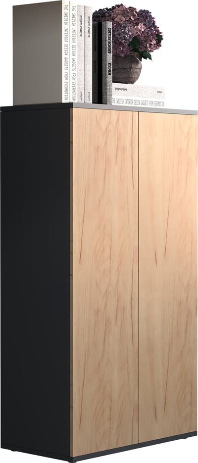 Houten ladekast dressoir dressoirkast Dalosa 3 draaideuren