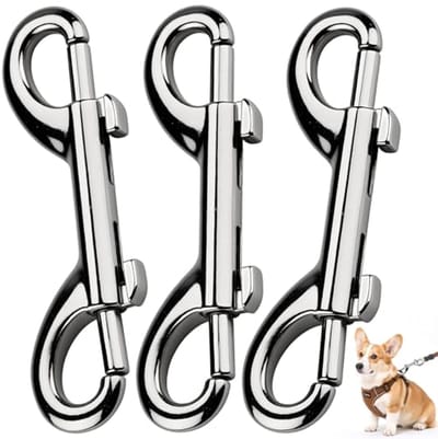 Dubbele Carabiner van Zinklegering - 3 Stuks Snap Haak voor Touwen, Verbindingen en Klimgerei