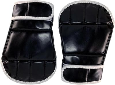 Halve Vinger Handschoenen - Kickbokshandschoenen Open Palm - Boksen Vechtsport - Verbeterd Ademend Vermogen - 20.5 x 14 cm - Zwart