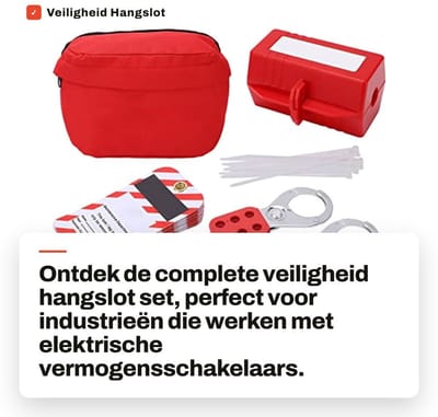 Dailygoods - Veiligheid Hangslot Set - Lockout Tagout Kit - Compleet - Industrie - Sleutels en Haspels - Voor Veiligheidsmaatregelen - Geschikt voor B...