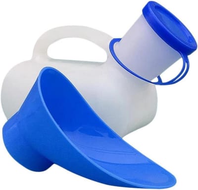 Plasfles Mannen - Urinefles - Urinaal - Unisex - 1 liter inhoud – Afsluitbaar - Makkelijk Mee Te Nemen
