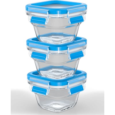 Tefal MASTERSEAL GLASS N1050710 VERSHOUDBAKJES BABYSET N1050710 VIERKANT 3x0,18L