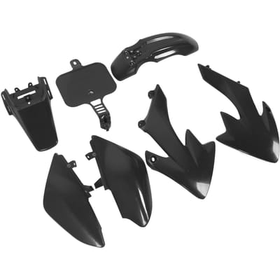 Motorfiets Kuip Carrosserie Kit Plastic Carrosserie Wrap Complete Spatbord Set voor CRF50 XR50 50cc tot zwart