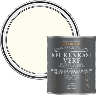 Rust-Oleum Gebroken wit Keukenkastverf Zijdeglans - Antiek Wit 750ml