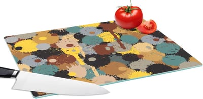 Glazen Snijplank - 39x28 - Paintball - Camouflage - Patronen - Verf - Snijplanken Glas