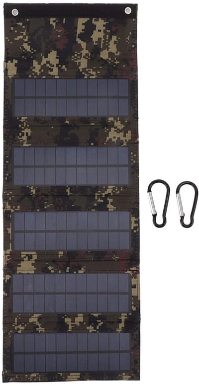 Dailygoody - 50W Draagbaar Zonnepaneel - Opvouwbaar - Ideaal voor Kamperen - USB-oplaadpoort - Monokristallijn Silicium - Lichtgewicht en Duurzaam - G