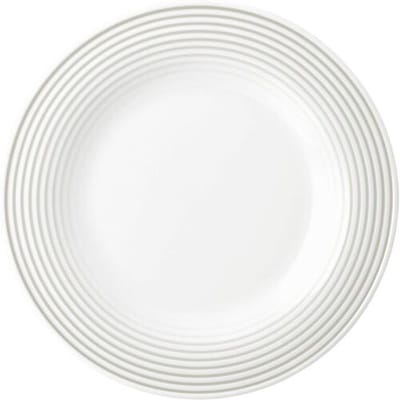 (6 stuks) SELTMANN WEIDEN Bord - plat - Ø 215mm - Parelgrijs
