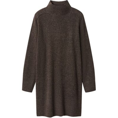 ESMARA Gebreide dames jurk (Bruin, XS (32/34))