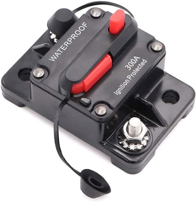 Auto stroomonderbreker 12V - 48V DC 300A - Handmatig reset - IP67 waterdicht - Marine geschikt