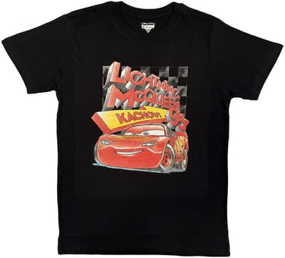 Disney - Cars Kachow 95 Heren Tshirt - S - Zwart