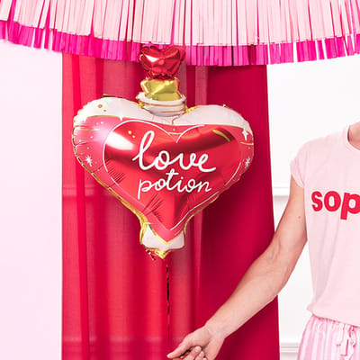 Partydeco - Folieballon Love toverdrank 54 x 66 cm