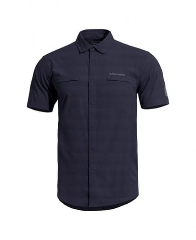 Pentagon Ripple Sunproof Overhemd Met Korte Mouwen Blauw L Man