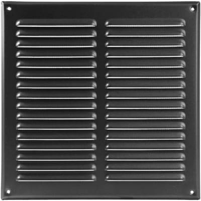 Vierkant metalen ventilatierooster 25,4 x 25,4 cm - Zonder merk - Ideaal voor badkamer, keuken en thuiskantoor