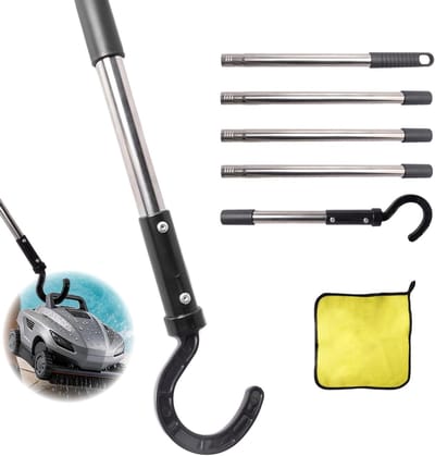 Zwembadhaak 180 cm - Afneembare aluminium stang - Robuust ABS-materiaal - Ideaal voor zwembadonderhoud - ShopVlot