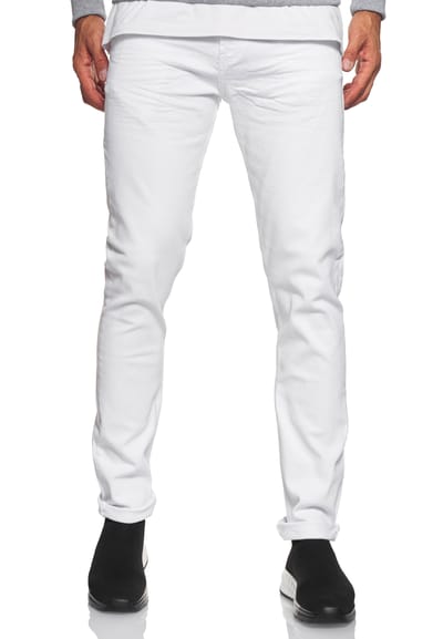 Jeansbroek "MELVIN" slim fit katoen stretch