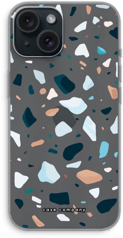 Case Company® - Hoesje geschikt voor iPhone 15 hoesje - Terrazzo N°13 - Soft Cover Telefoonhoesje - Bescherming aan alle Kanten en Schermrand