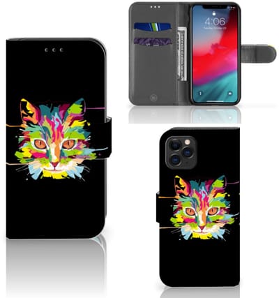 Apple iPhone 11 Pro Leuk Hoesje Cat Color