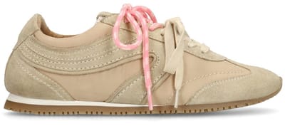 Sacha - Dames - Beige sneakers met dubbele veters - Maat 36