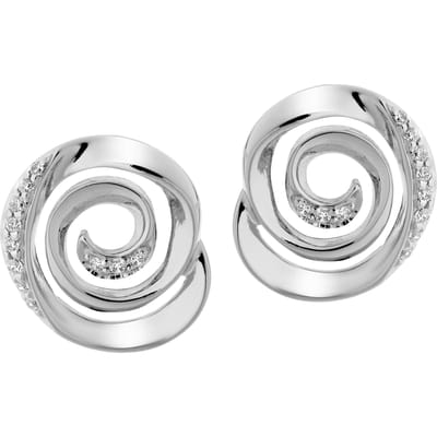 Orphelia 'Cora' Dames 925 Sterling Zilveren Stud Oorbellen - Zilver ZO-7087