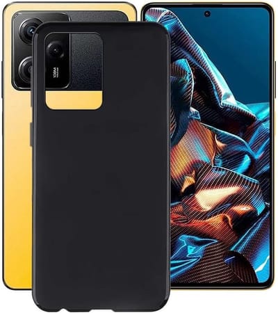 Flexibele achterkant Silicone hoesje Zwart Geschikt voor: Xiaomi Redmi Note 12 Pro 5G / Xiaomi Poco X5