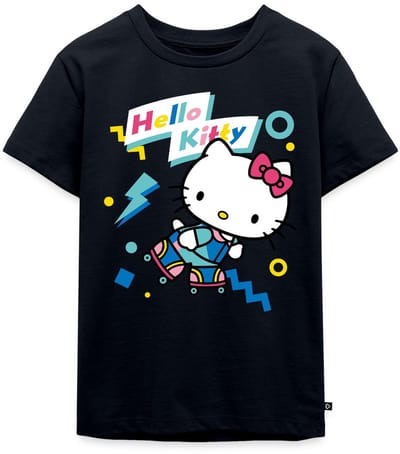 Hello Kitty Jaren 90 Stijlen Met Rolschaatsen Premium T Shirt Kinderen