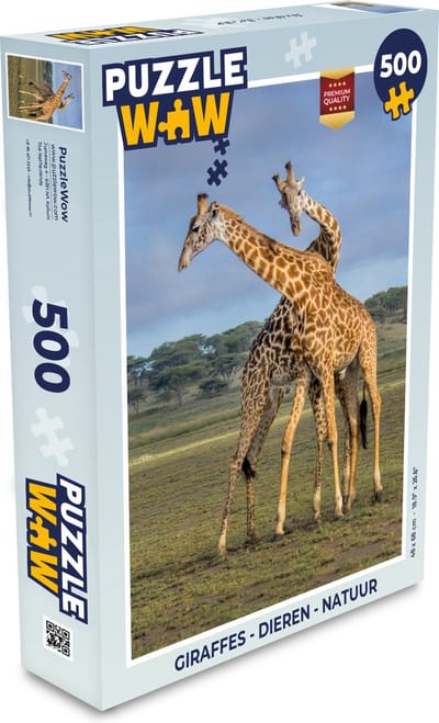 Puzzel Giraffes - Dieren - Natuur - Legpuzzel - Puzzel 500 stukjes