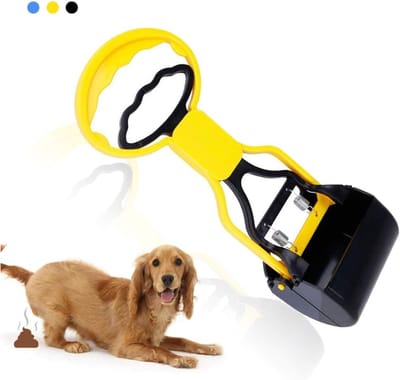 TIM® Hondenpoepschep - Honden - Hondenpoepzakjes - Geel - ‎28cm x 18cm x 8cm