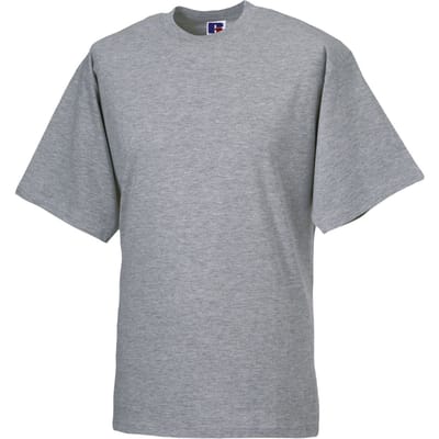 Russell Heren Organisch T-Shirt met korte mouwen (Licht Oxford Grijs)
