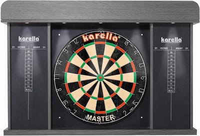 Dartbordkast met LED Verlichting en Scorebord