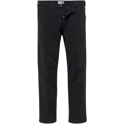 WRANGLER STRAIGHT BLACK RINSE REGULAR JEANS-HEREN