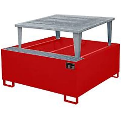 Lekbak AWA 1000-1, rood RAL 3000