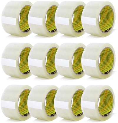 Transparante Pakkettape Set (12 Rollen) - Sterk en Geluidsarm voor Verpakken - Breedte 50mm, Lengte 66m