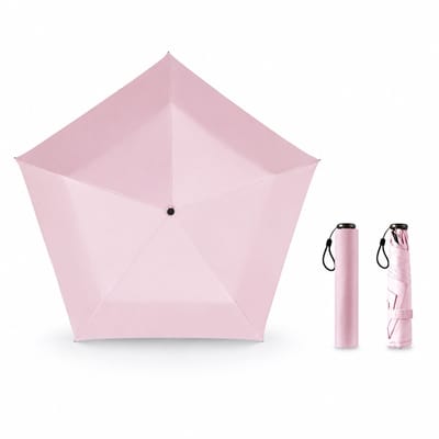 Ulisem - Paraplu's - Paraplu opvouwbaar -Ultralichte Compacte Reisparaplu - met hoes - Kleine - compacte UV-bescherming - voor vrouwen, studenten - voor in de zak, tas - dagelijks woon-werkverkeer - roze