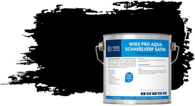 Wixx PRO Aqua Schakelverf Satin - 10L - RAL 9005 | Gitzwart